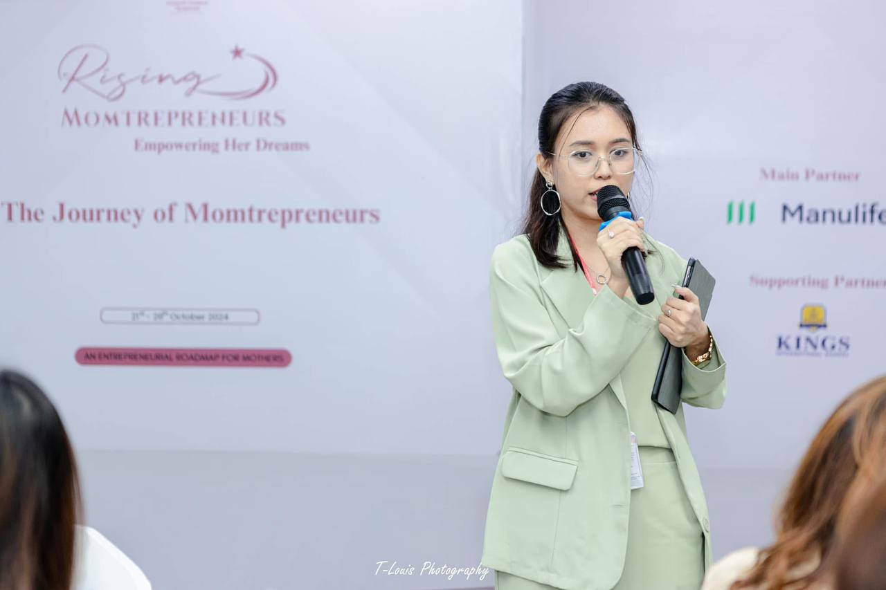 May Thaw Tar Susan speaking at an event